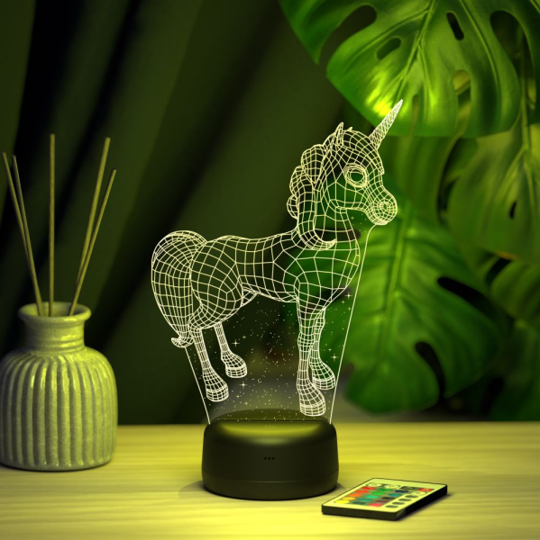 3D светильник  Светильник "Единорог"