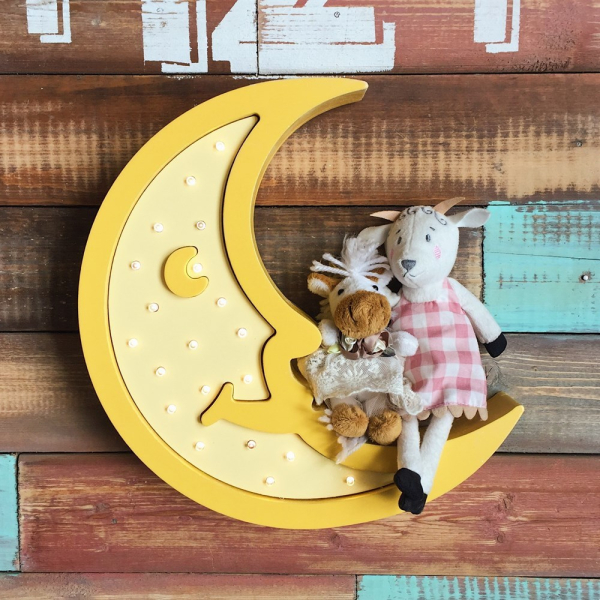 Детский ночник Месяц и мини звезда