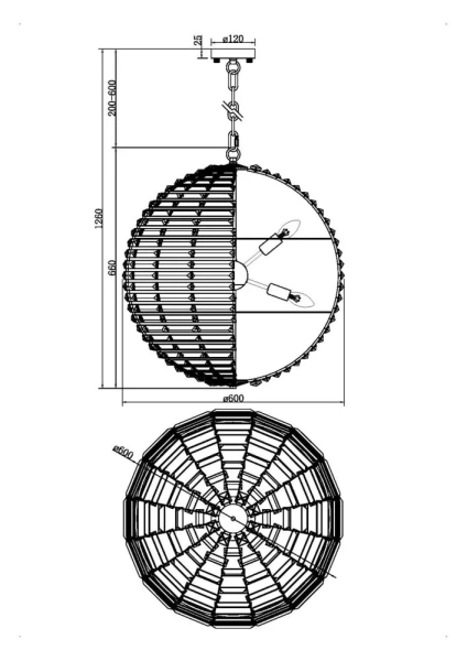 Подвесной светильник Maytoni MOD092PL-08CH