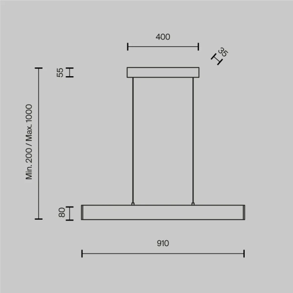 Подвесной светильник Technical P010PL-L23G3K