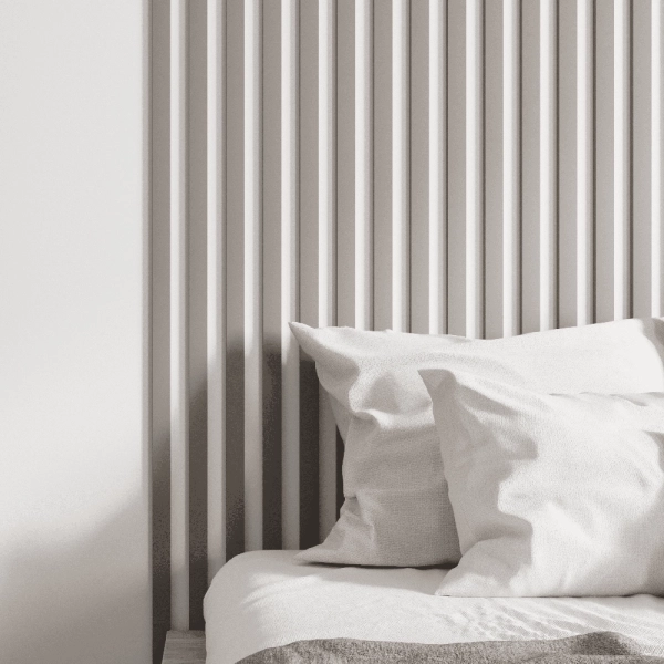 2К Интерьерная Рейка МДФ STELLA Планкен De Luxe Sandgrau 16*60*2700 (уп.6 шт.)