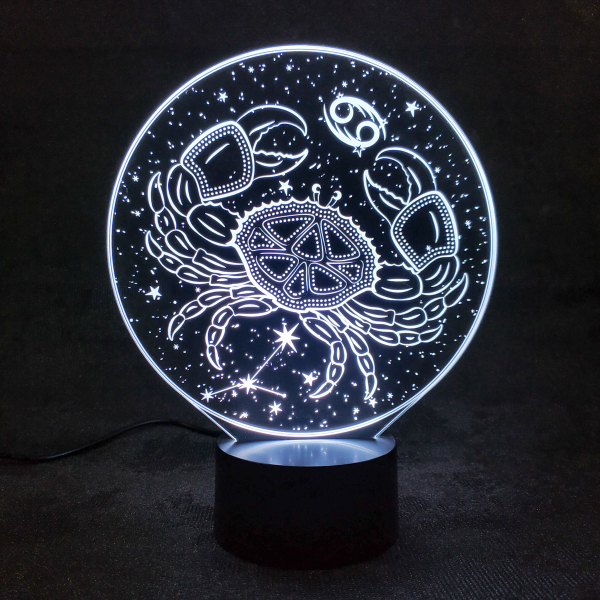 3D светильник  Зодиак - Рак