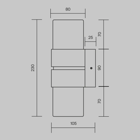 Настенный светильник (бра) Maytoni MOD505WL-L12BS3K
