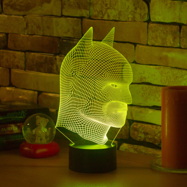 3D светильник  Маска Бэтмена