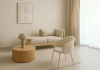 Лампа настольная texture sleek, D32х42 см, бежевая