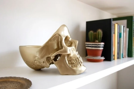 Органайзер для мелочей skull, золотой