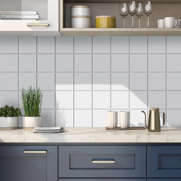 Панель ПВХ 0,3 мозаика Промо белый