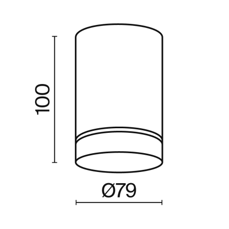 Потолочный светильник Technical C085CL-9W3K-B