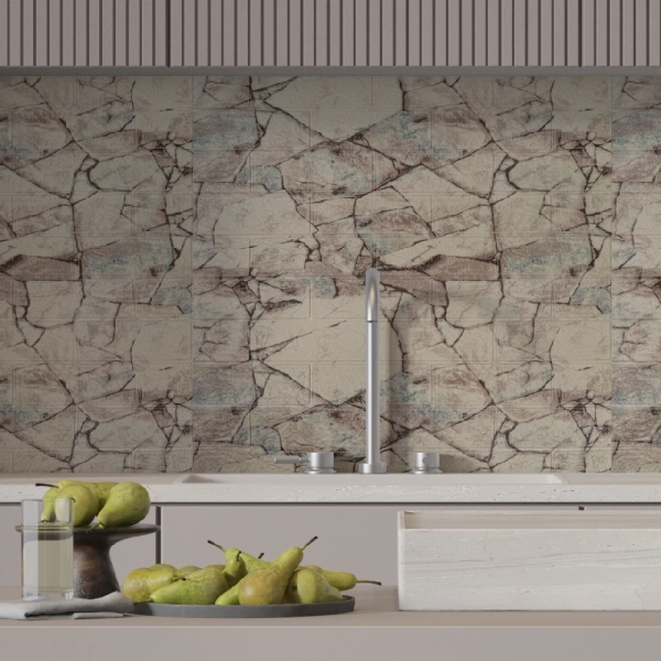 Панель ПВХ на клеевой основе "Дилижан" 700*770мм Ultra  (10шт)