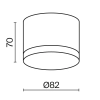Потолочный светильник Technical C087CL-GX53-B