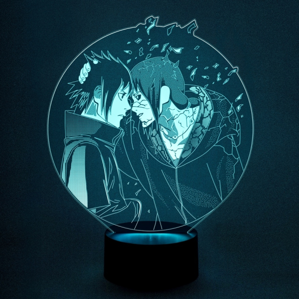 3D светильник  Итачи и Саске последний бой (Наруто)