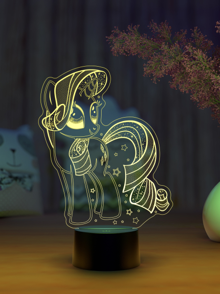 3D светильник  Светильник "Пони"