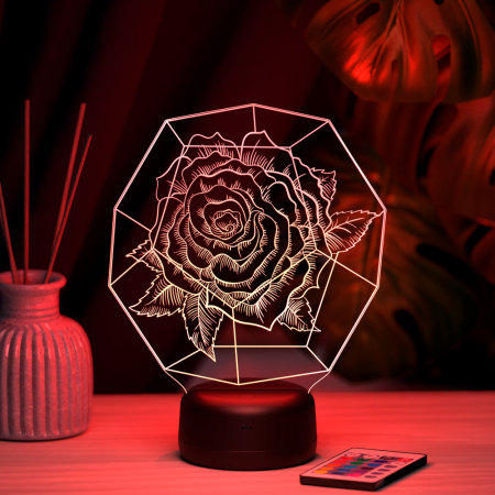 3D светильник  Светильник "Роза"