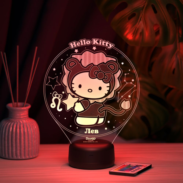 3D светильник  Козерог - Hello Kitty