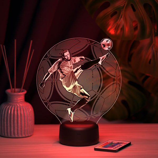 3D светильник  Светильник " Футболист"