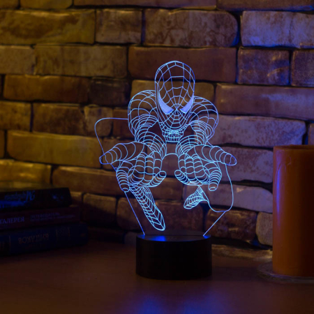 3D светильник  Человек паук #3
