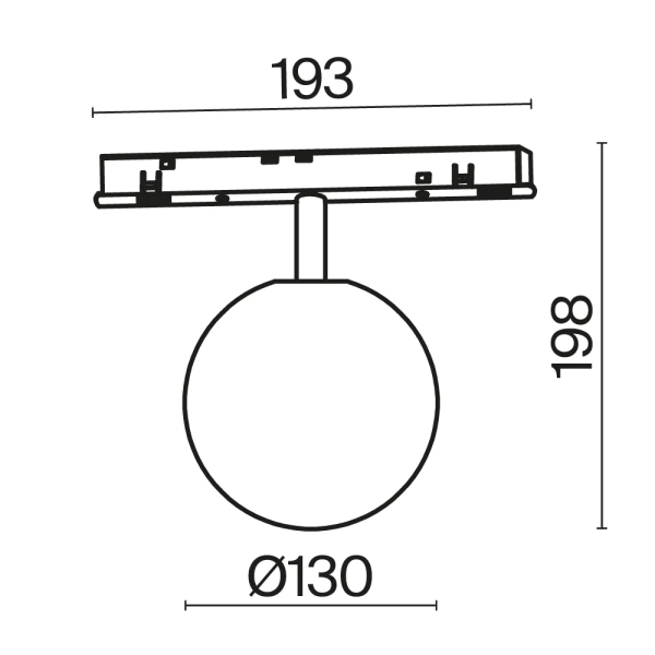 Трековый светильник Technical TR038-4-5WTW-DD-B