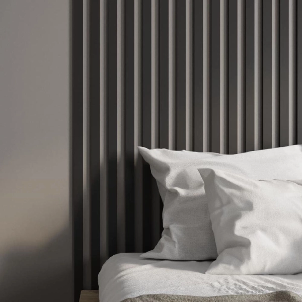 2К Интерьерная рейка МДФ Stella Бриона Standard Black Edition 16*40*2700 (уп.8шт.)