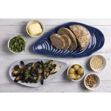 Блюдо сервировочное nautical, 20х41 см, синее