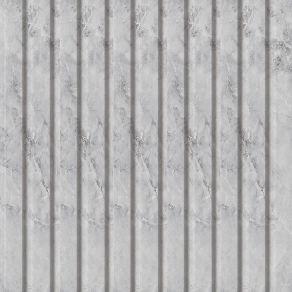 Панель Стеновая Реечная МДФ Stella Beats Premium Бетон Аляска 2700x119x16 (4шт.упак.)