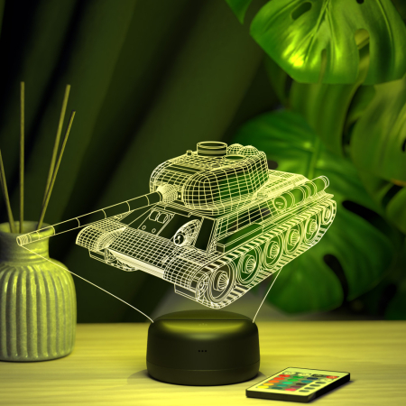 3D светильник  Светильник "Танк Т-34"