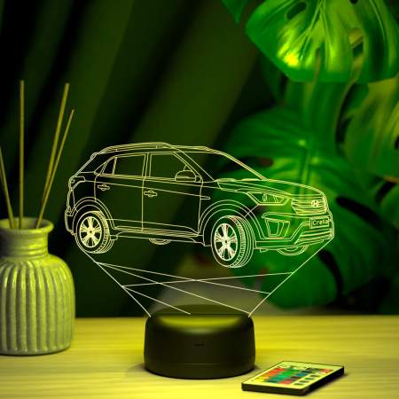 3D светильник  Светильник "Автомобиль Hyundai Creta"