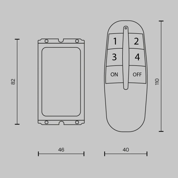 Пульт для управления освещением Technical MRC004B