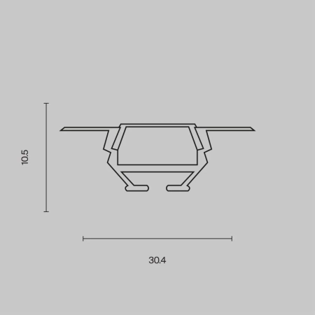 Профиль Led Strip ALM010S-2M