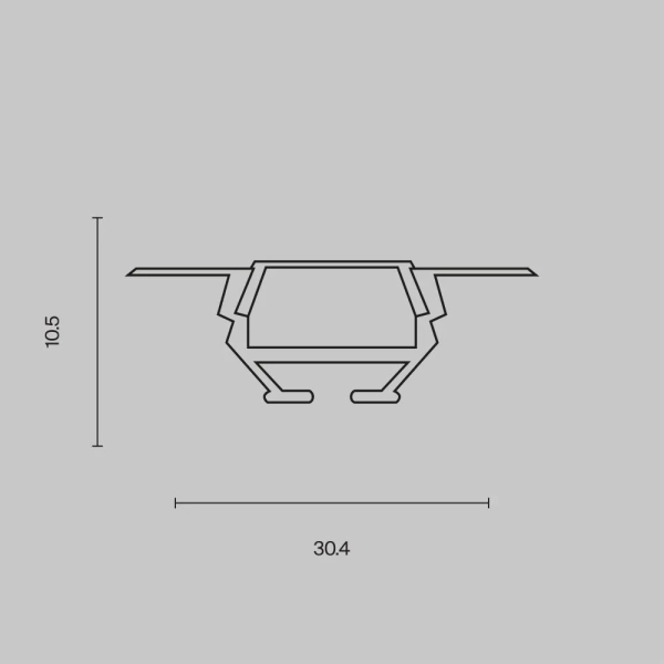Профиль Led Strip ALM010S-2M