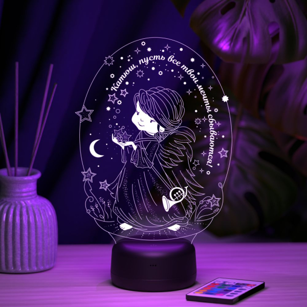 3D светильник  Светильник "Ангелок"