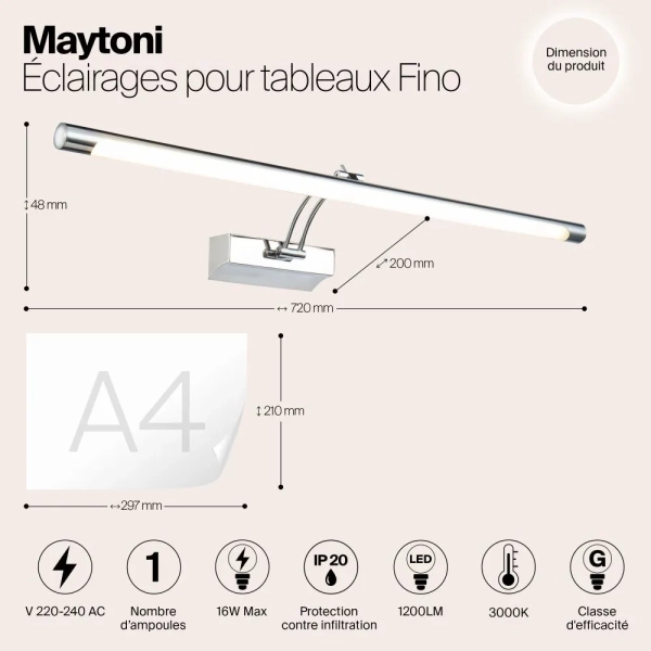 Подсветка Maytoni MIR003WL-L16CH