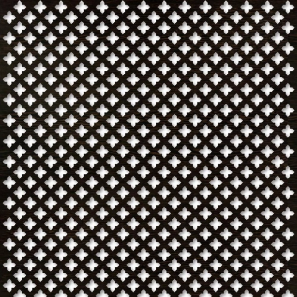 Панель декоративная перфорированная без рамки 1112х512 мм Готико венге STELLA  (2шт)