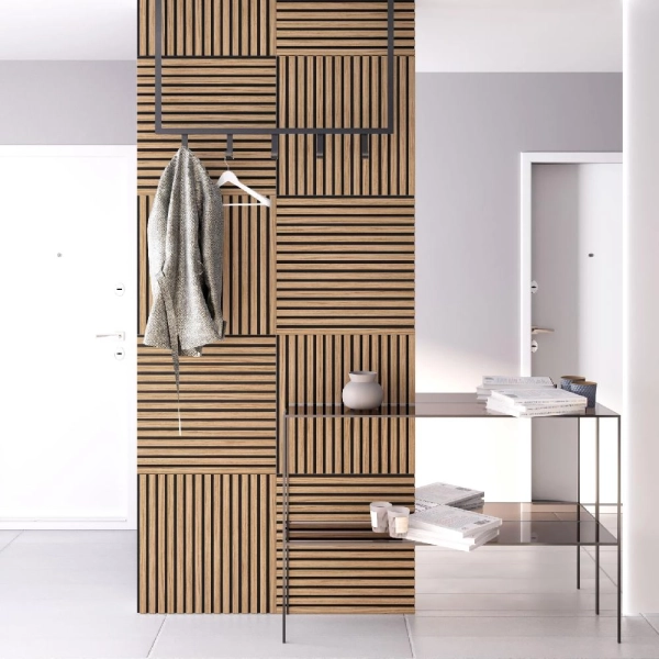 2К Панель Стеновая Акустическая Stella Comfort Standart Дуб Сальвадор 600х600х9 (уп.1шт.)