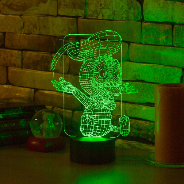 3D светильник  Дональд Дак