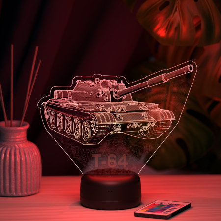 3D светильник  Светильник "Танк Т-64"