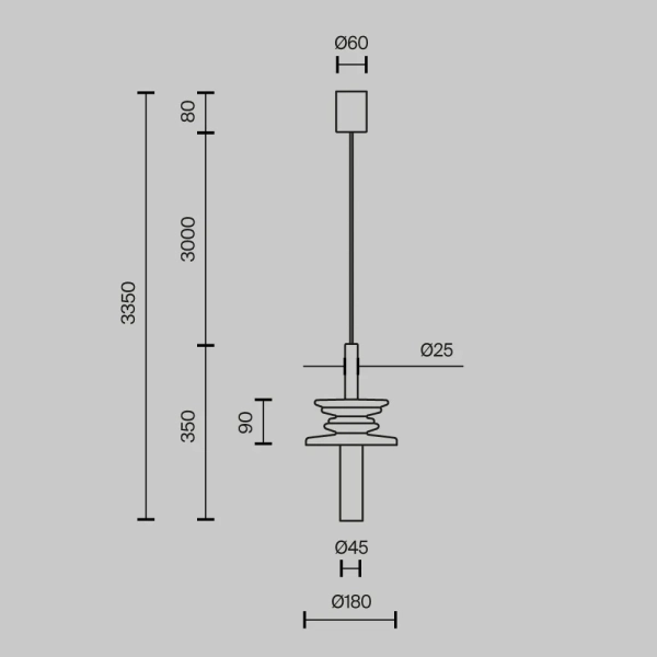 Подвесной светильник Maytoni MOD255PL-01B2