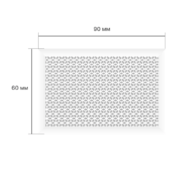 Экран для радиатора 90х60 см Илона белый STELLA