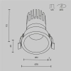 Встраиваемый светильник Technical DL118-15W-2.7K-B