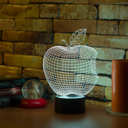 3D светильник  Яблоко - Apple
