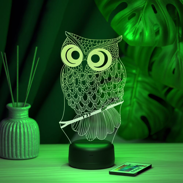 3D светильник  Светильник "Сова"