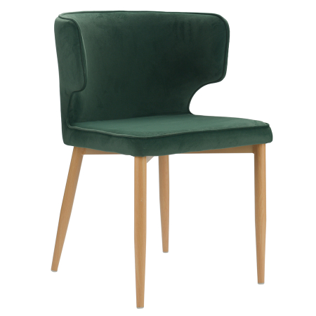 Кресло berg martin, 76х50х56 см, велюр, зеленое