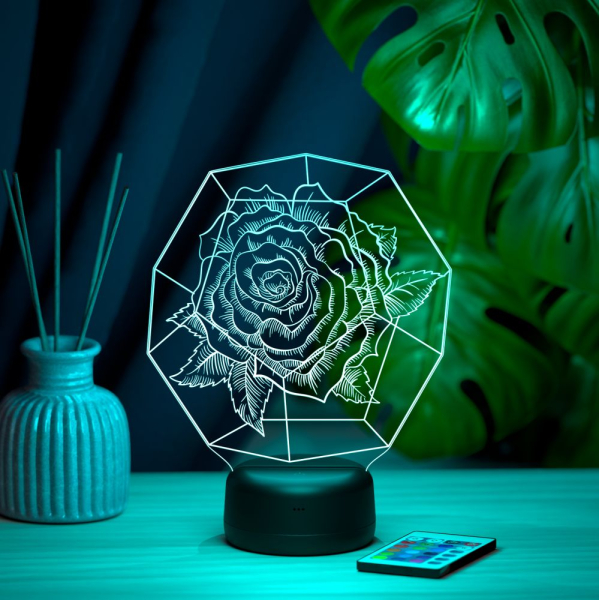 3D светильник  Светильник "Роза"