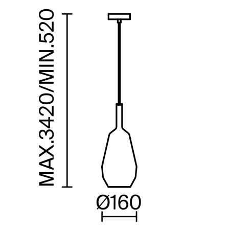 Подвесной светильник Maytoni MOD271PL-01B9