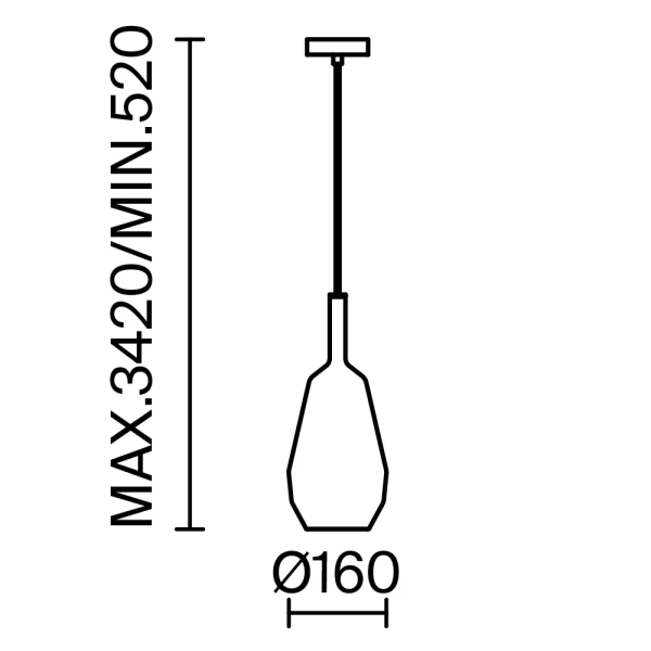 Подвесной светильник Maytoni MOD271PL-01B9