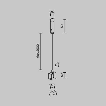 Комплектующие для трековой системы Technical TRA239SW-2B