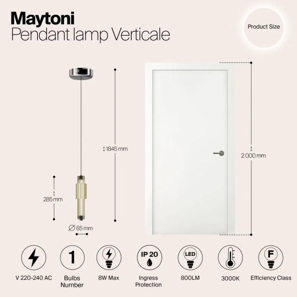 Подвесной светильник Maytoni MOD308PL-L9CG3K