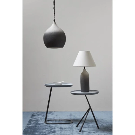 Светильник подвесной sustainable collection, D33х38 см, черный/белый