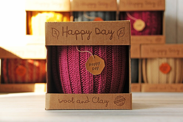 Вязаная кружка "Розовый чай"