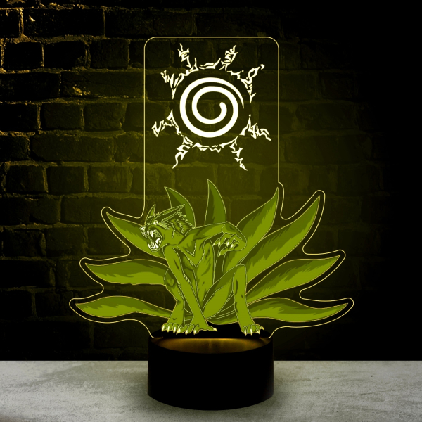 3D светильник  Курама Девятихвостый (Наруто)