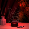 3D светильник  Светильник "Лица"